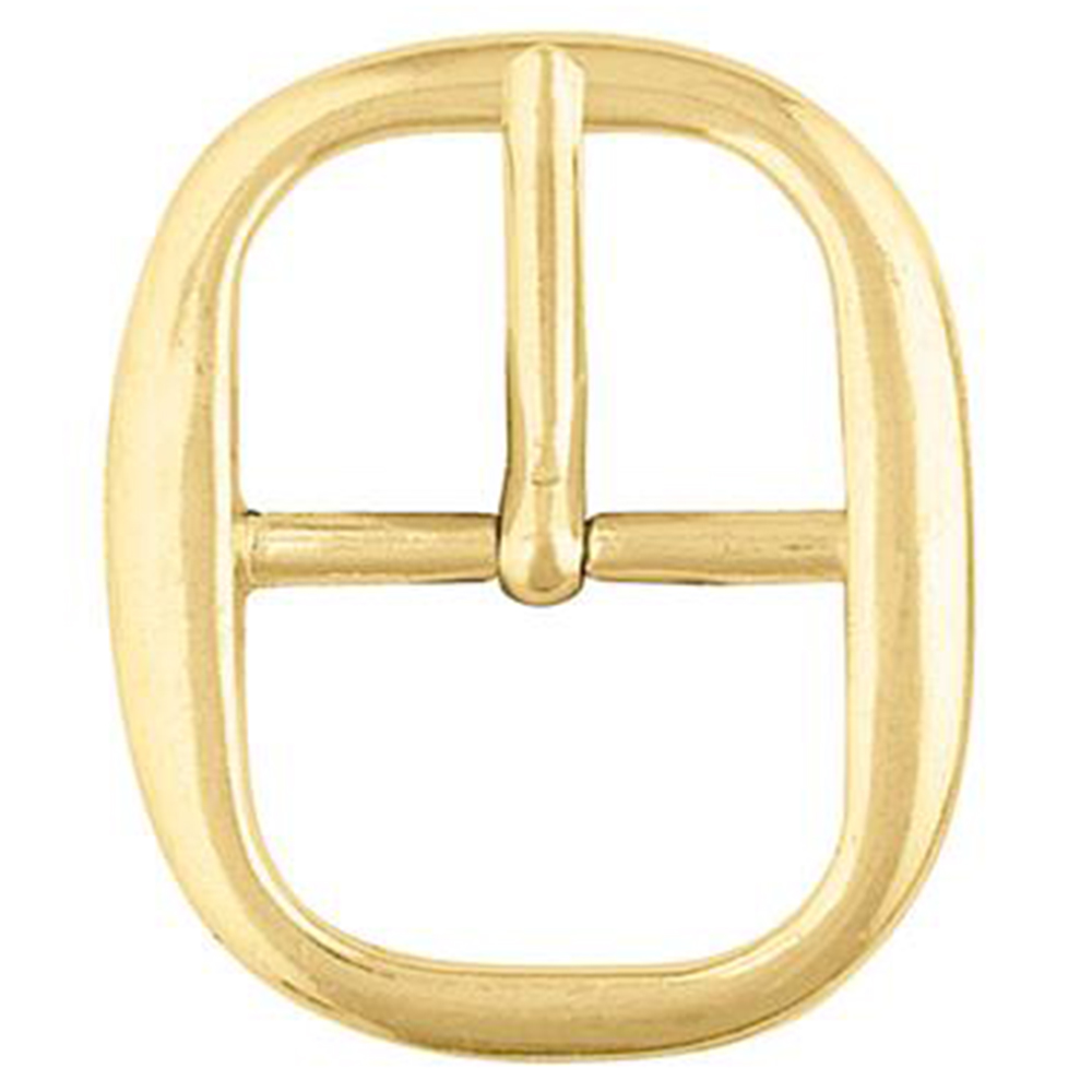 1/" HILASON SOLID BRASS CENTER BAR BUCKLE U-221B