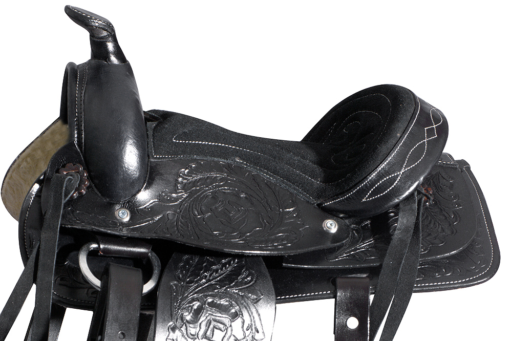 Kids Youth Children Miniature Pony Saddle Leather Pleasure Western U-3-MX