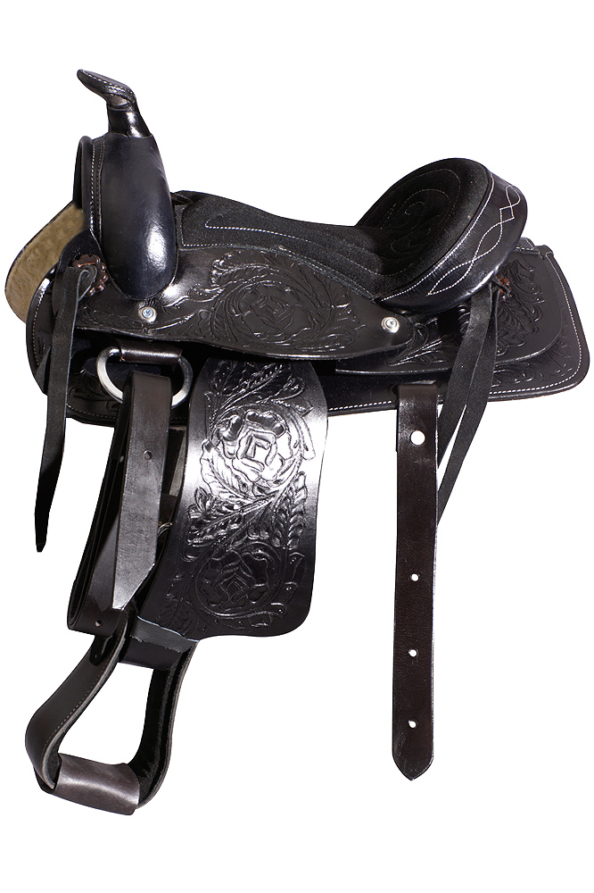 Kids Youth Children Miniature Pony Saddle Leather Pleasure Western U-3-MX