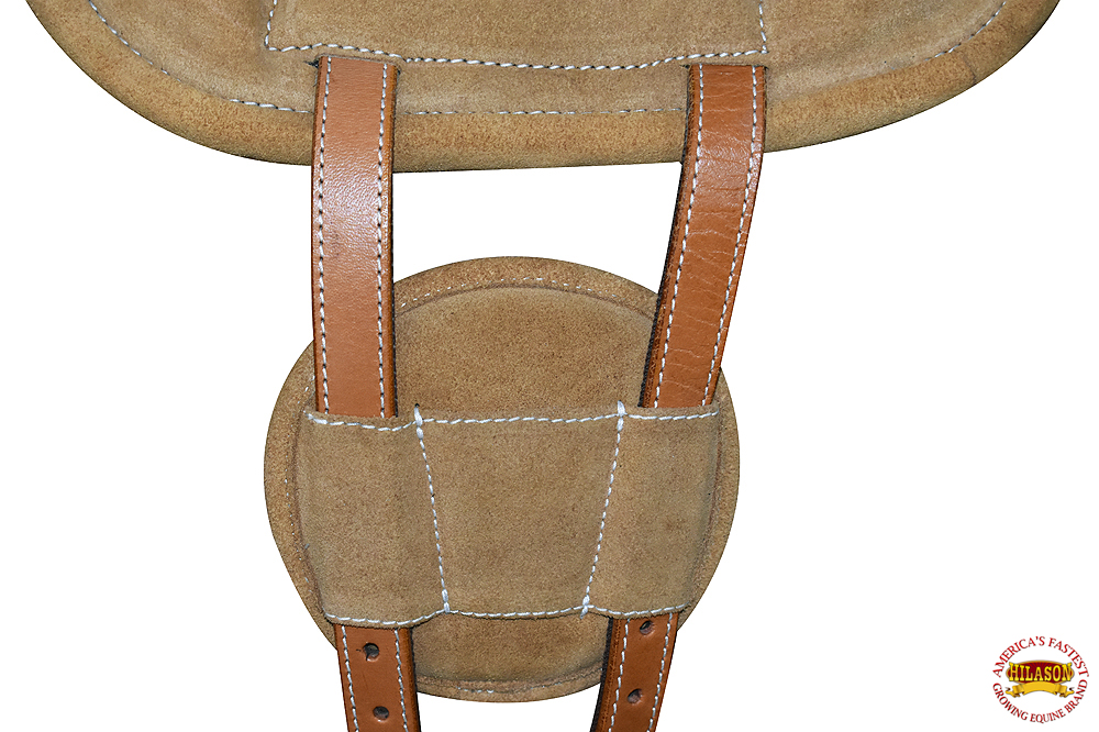 Hilason Horse Bareback Saddle Pad Anti Slip Base Suede Leather U-N-VX 
