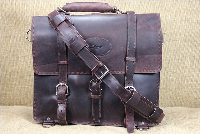L,M,XL Briefcase Backpack Laptop Bag Glanor Buffalo Leather Hand Bag U-N-MX