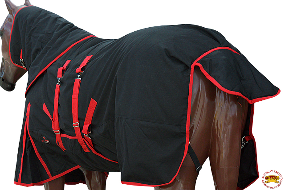 66/" 84/" Hilason 1200D Turnout Winter Horse Neck Cover Belly Wrap Blanket U-URNB