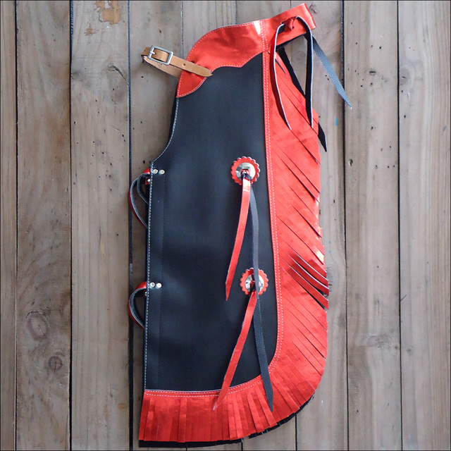 CH867YF HILASON WESTERN LEATHER KIDS JUNIOR YOUTH PRO RODEO BULL