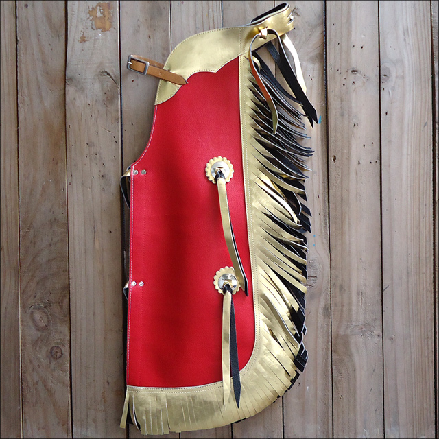 HILASON KIDS JUNIOR YOUTH BULL RIDING PRO RODEO LEATHER PROTECTIVE VEST