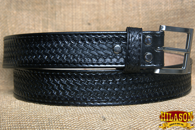 U-T-MX Hilason Hand Made Buffalo Hide Leather Stitched Gun Holster Belt