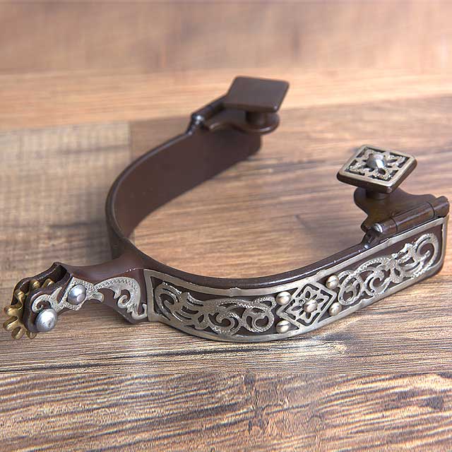 HILASON WESTERN LADIES STAINLESS STEEL BROWN HORSE RIDING SPURS PAIR eBay