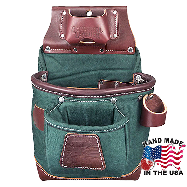 LARGE OCCIDENTAL LEATHER HERITAGE FATLIP 10" DEEP CARPENTER TOOL BAG
