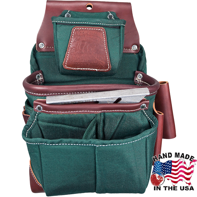 LARGE OCCIDENTAL LEATHER HERITAGE FATLIP 10" DEEP CARPENTER TOOL BAG