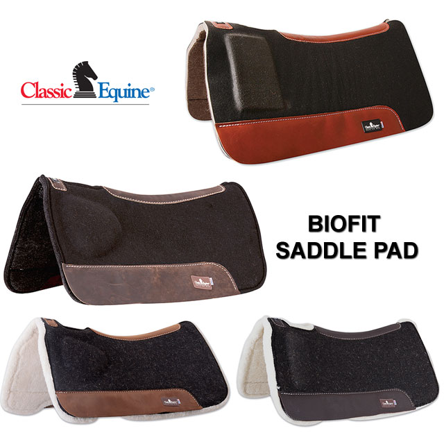 CLASSIC EQUINE BIOFIT CORRECTION SADDLE PAD / SHIM PAD FLEECE / FELT