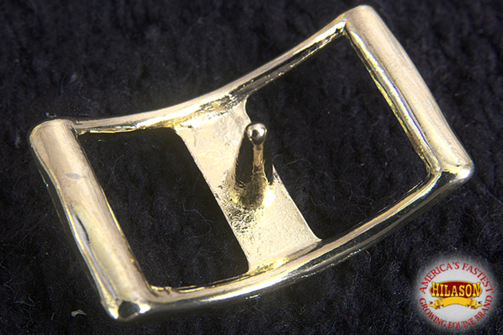 U-5//8/'/' Hilason Western Horse Tack Clean Laqueer On Polished Brass Conway Buckle