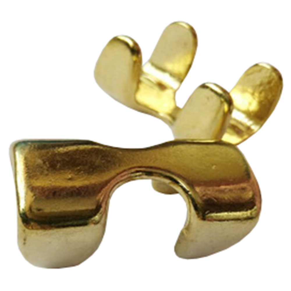 U-Hilason Western Horse Brass Plated Halter Clamps Lead Rope U-23BP