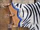 HSCH100-HILASON WESTERN BULL RIDING ZEBRA PRINT HAIR ON LEATHER PRO RODEO CHAPS