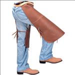COWBOY PRO RODEO TOP GRAIN RIDING HAY CHAPS BY WEAVER LEATHER