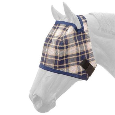 JT-85-6-9-0-PLAID MESH FLY MASK