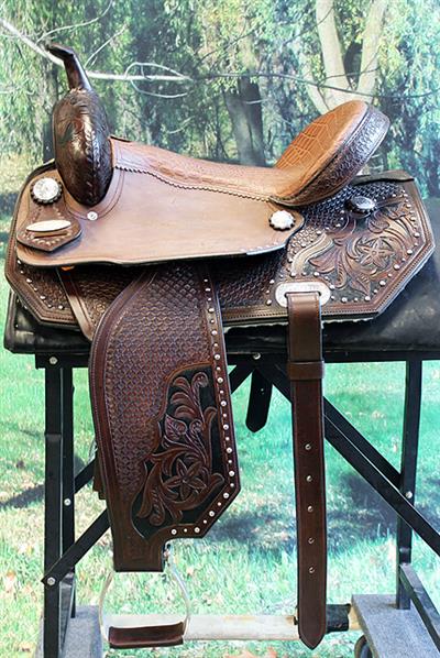 HSOS198-HILASON WESTERN BARREL RACING TRAIL PLEASURE SADDLE