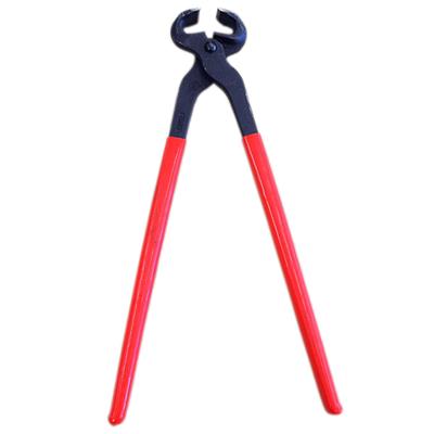 AI-164208-15.5 inches HILASON STANDARD HOOF FARRIER NIPPERS WITH RED PVC COVERED HANDLE