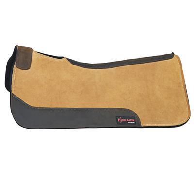 HSFP102-Felt Saddle Pad Grey Cowhide