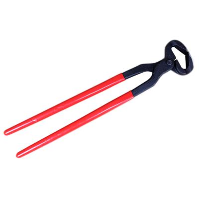 AI-164209-15 inches HILASON WESTERN HORSE HOOF NIPPERS WITH RED PVC COVERED HANDLE