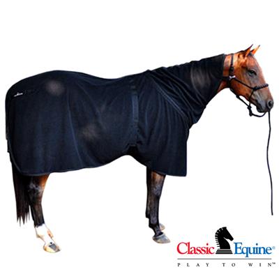 CE-CEPFCBKM-Classic Equine Polar Fleece Cooler Premium Black Medium