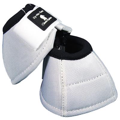 CE-CDN100W-WHITE CLASSIC EQUINE DYNO HORSE NO TURN BELL BOOTS PAIR