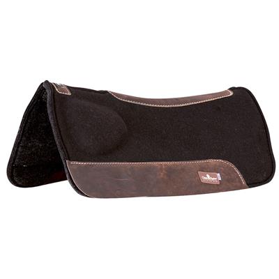 CE-WFP132-Classic Equine BioFit Correction Saddle Pad with Foam Bottom 7-8-in Thick Black 31-in x 32-in