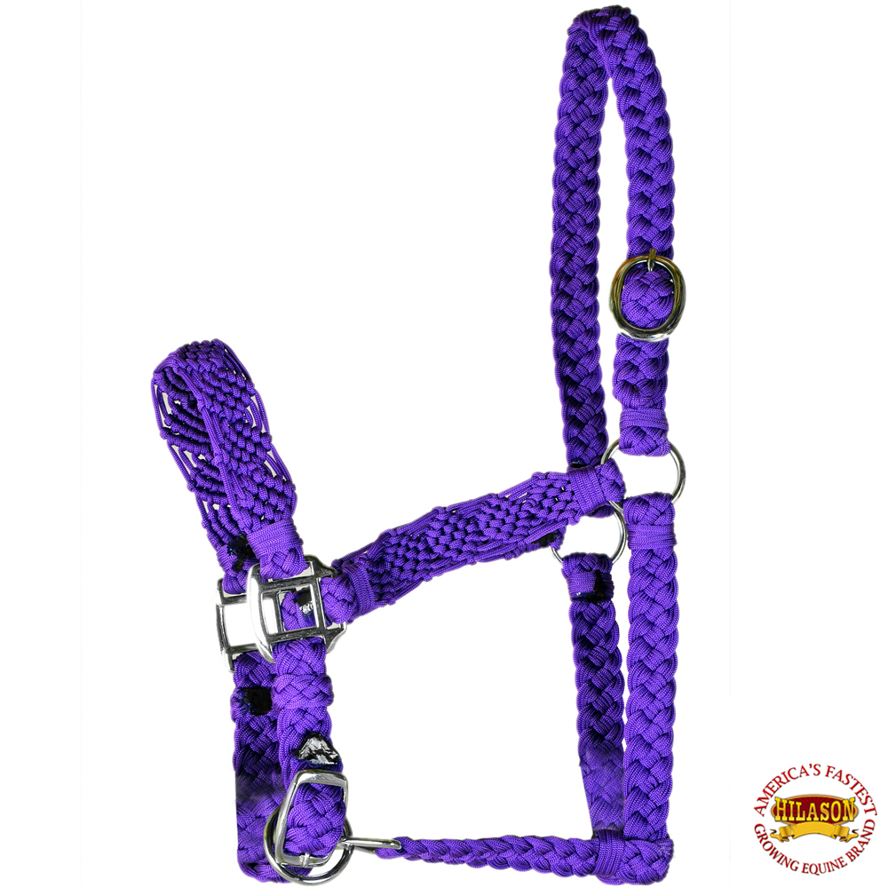 Hilason Premium Flat Braided Paracord Horse Halter U1VX eBay
