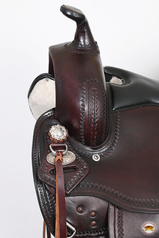 CZ16 16" Hilason Western American Leather Draft Horse Saddle Trail
