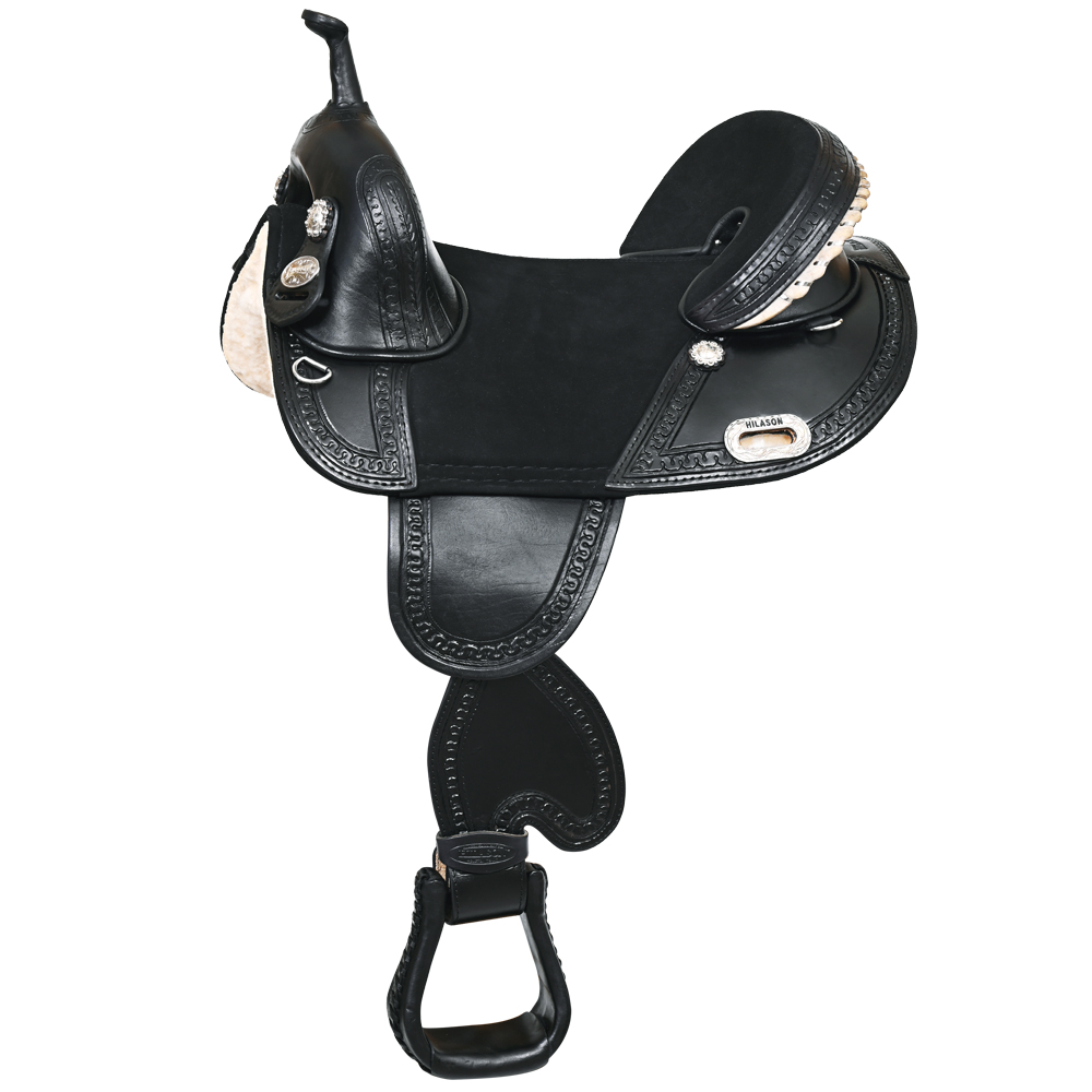 HILASON Western Horse Saddle Treeless Trail Racing Genuine