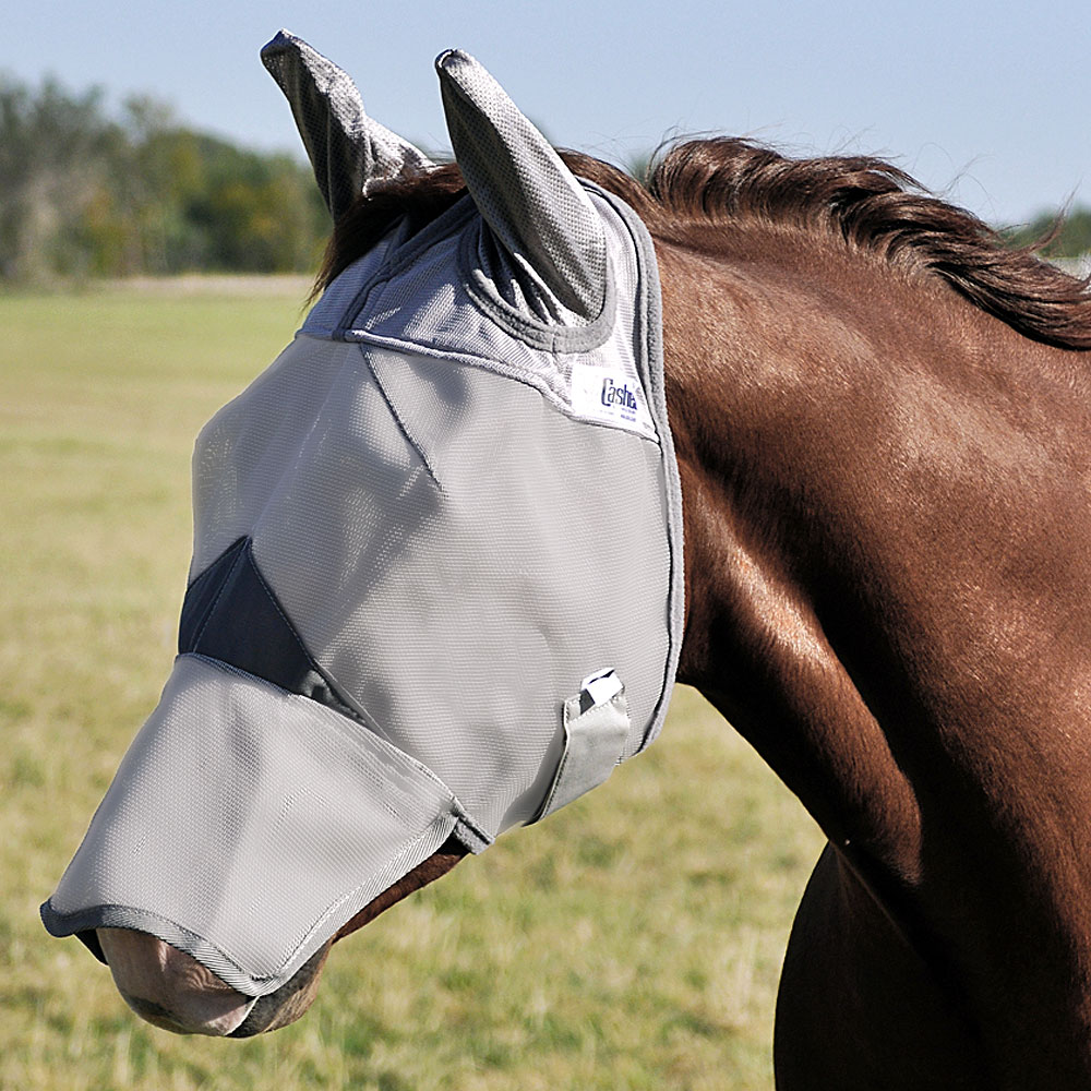 CWBLE WARMBLOOD CASHEL CRUSADER FLY MASK MULE DONKEY LONG NOSE W/ EARS