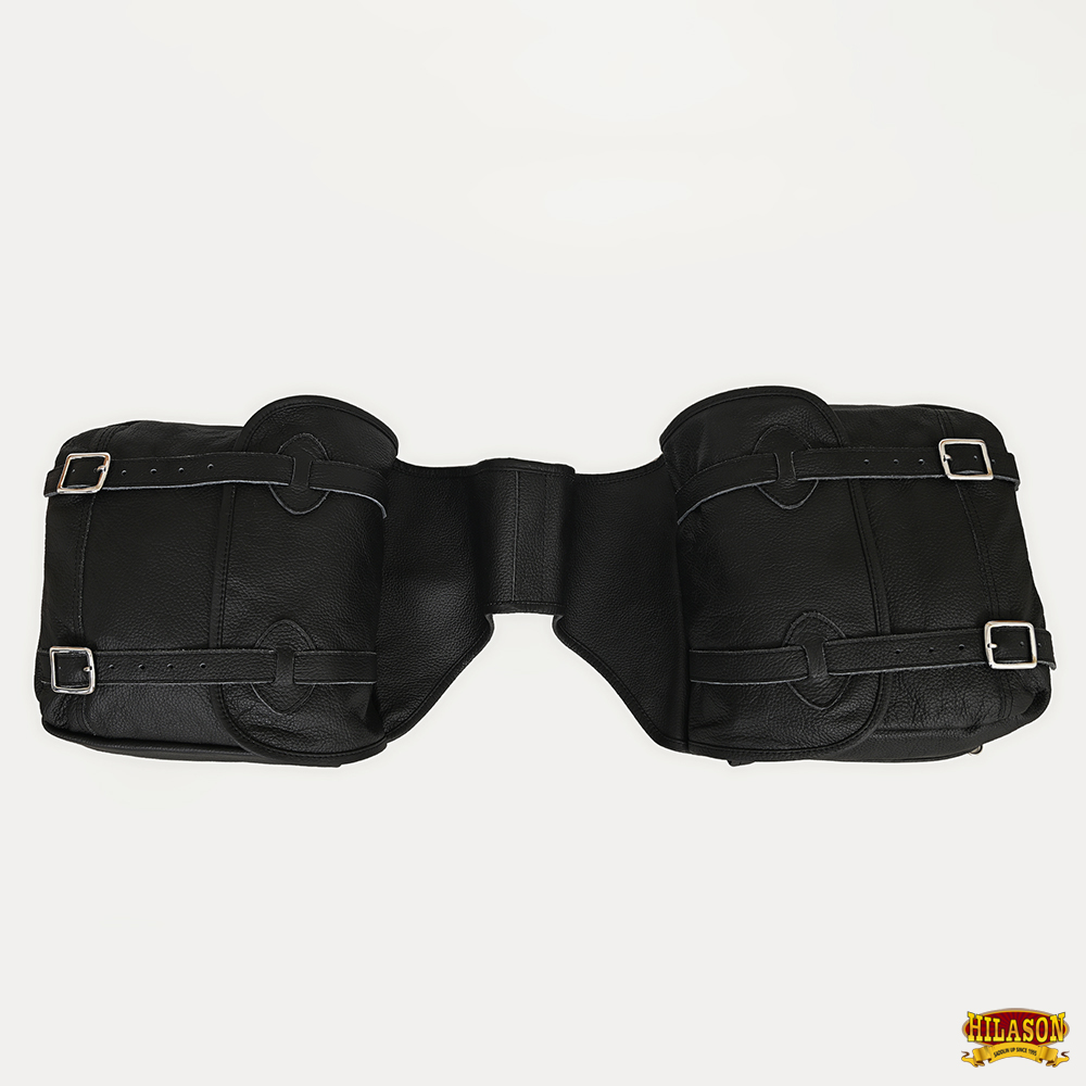 HILASON+Western+Horse+Leather+Saddle+Bags+for+The+Trail for sale online