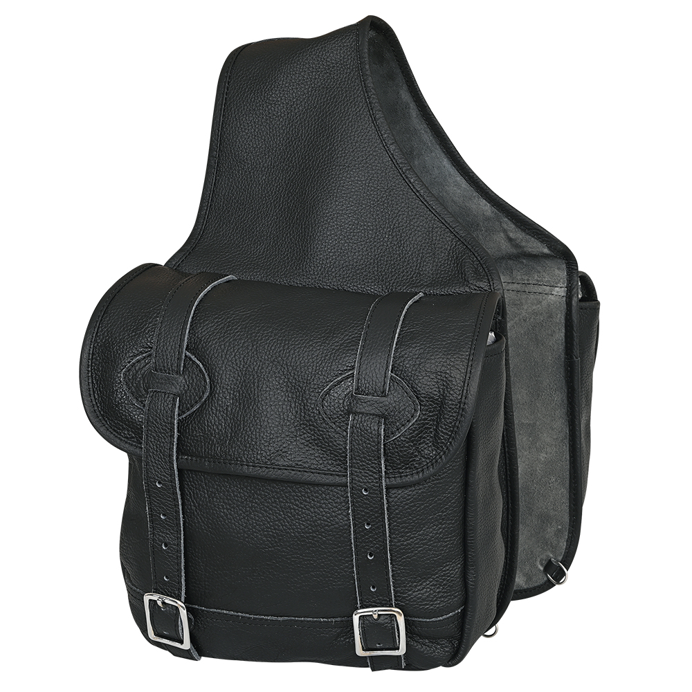 CG161 Hilason Leather Chap Leather Horse Saddle Bag For Trail eBay