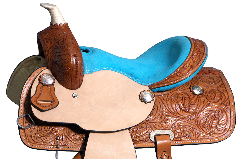 10" 12" 13" Kids Youth Child Pony Horse Saddle Leather Western U9MX