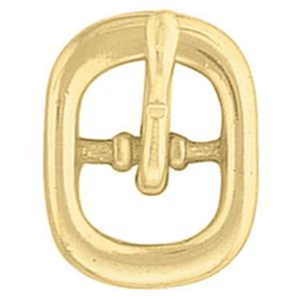 1/" HILASON SOLID BRASS CENTER BAR BUCKLE U-221B