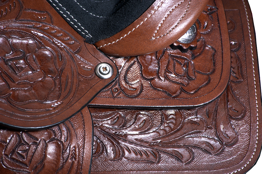 U-25-8 8/" enfants jeunes enfants Miniature selle poney western en cuir bébé