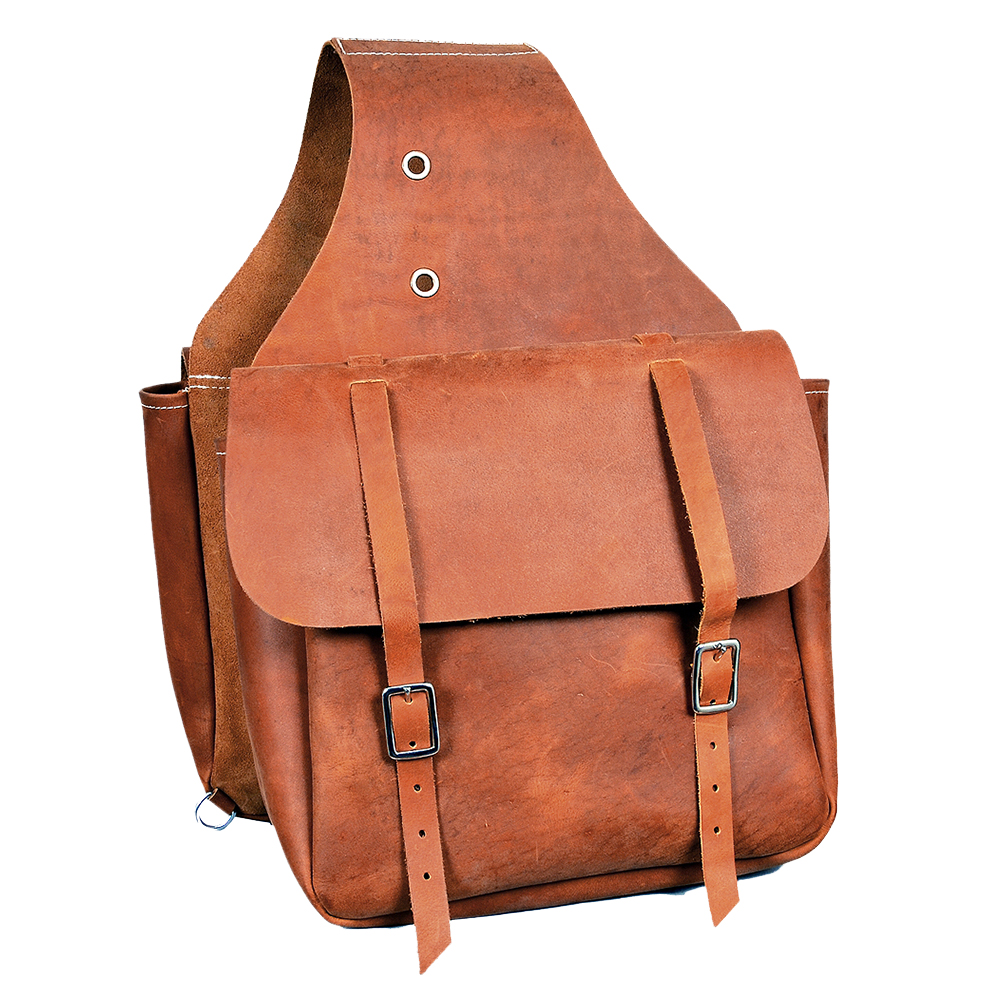 Western Horse Leather Saddle Bag Heavyduty Traditional Trail Ride