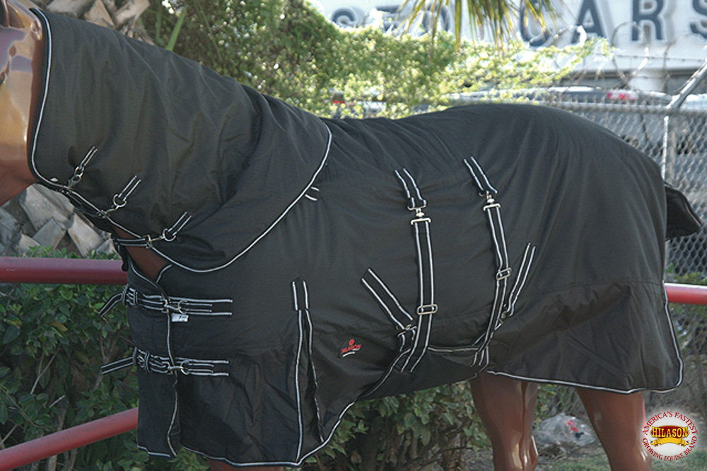 HI Hilason 1200D Waterproof Winter Horse Turnout Blanket Neck Cover Belly Wrap - Picture 4 of 79