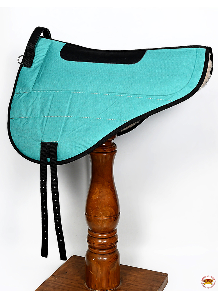 Almohadilla de sillín HS Hilason English Pleasure Trail Riding Bareback sin árboles - Imagen 26 de 29