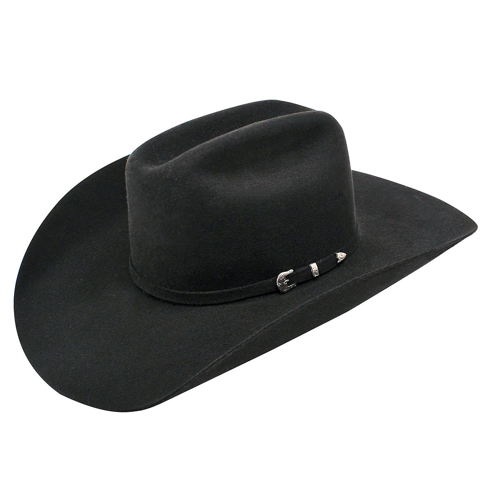 Ariat Cowboy Hat Select 3X Wool Satin Lining Goat Leather Sweatband Black  U-0601 | eBay