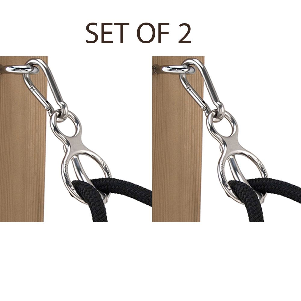 C-TY02 Blocker Tie Ring Horse Tie Ring Chrome Set Of 2