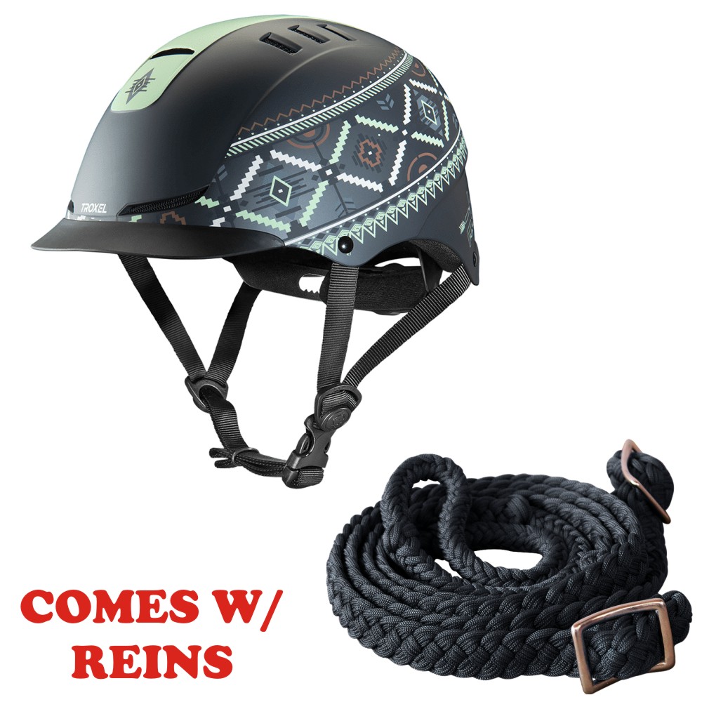 C04S Sml Troxel Fallon Taylor Ftx Mesh Covered Horse Riding Helmet