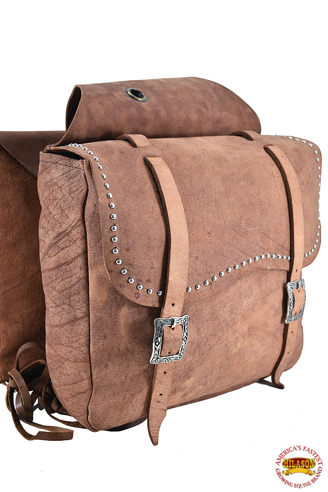 Western Horse Leather Saddle Bag Heavyduty Traditional Trail Ride