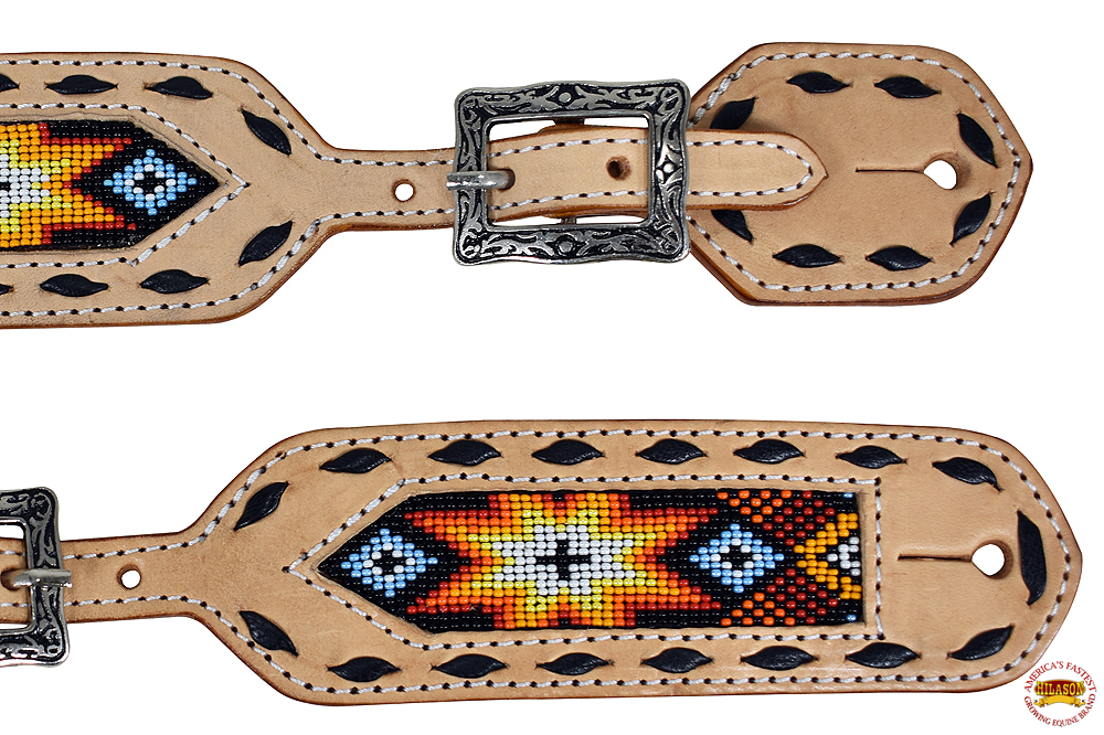 HS Hilason Western American Echtleder Cowboy Spurriemen Paar - Bild 30 von 30