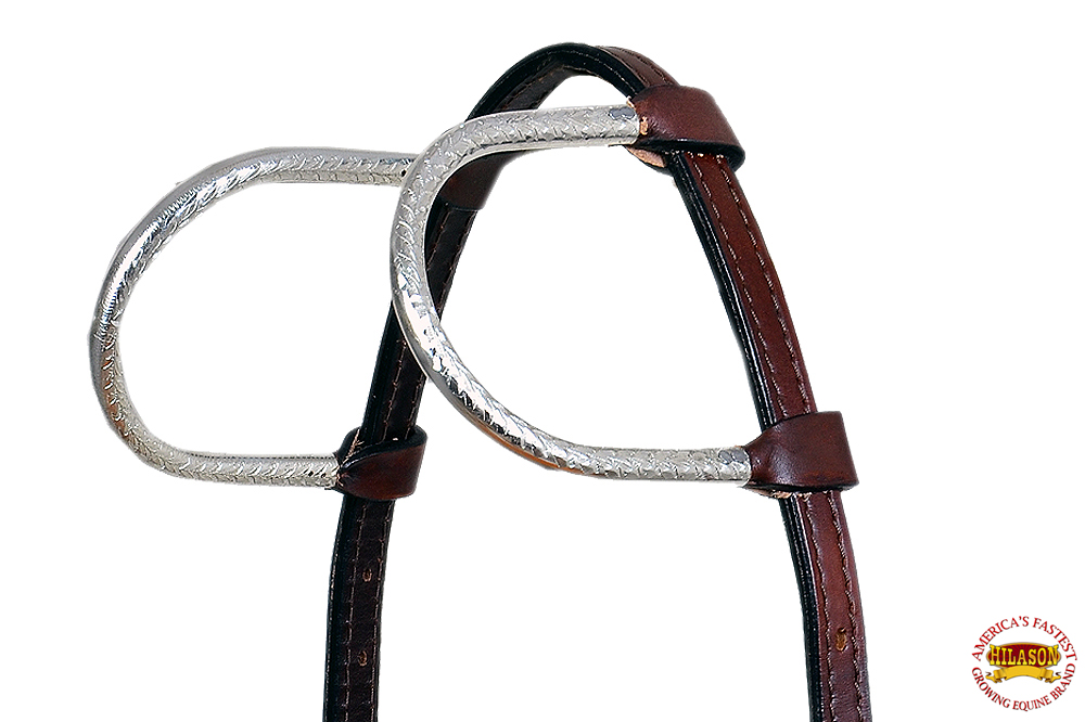 U-6-HS hilason Western American Leather Horse Bridle têtière Brown Rawhide