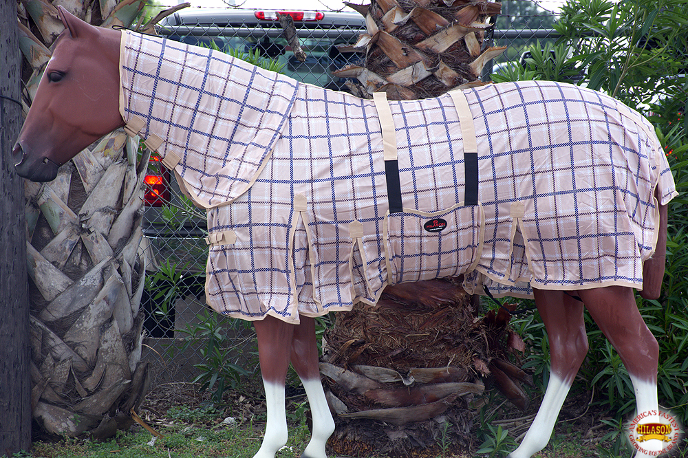 HILASON 66-84 Horse Fly Sheet Uv Protect Mesh Bug Mosquito Summer Spring