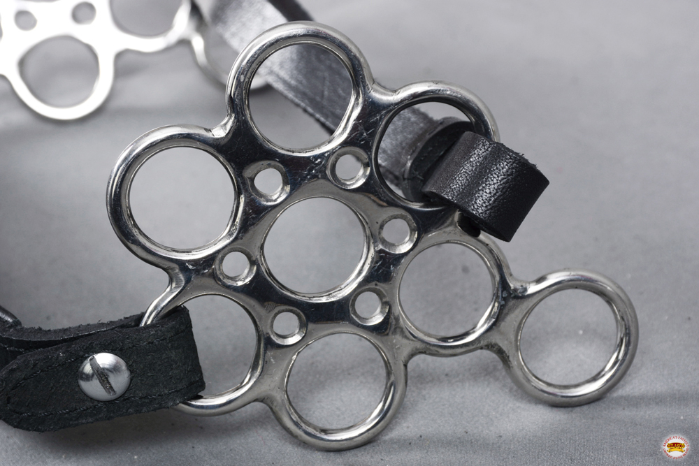 HA HILASON Pferd Hackamore Edelstahl mit Lederbezug - Bild 50 von 68