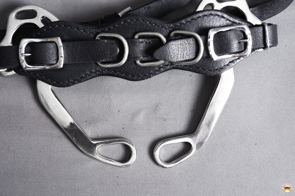 HA HILASON Pferd Hackamore Edelstahl mit Lederbezug - Bild 54 von 68