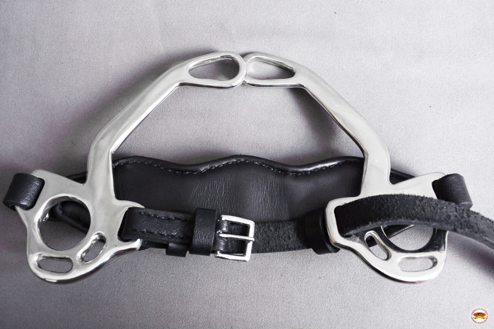 HA HILASON Pferd Hackamore Edelstahl mit Lederbezug - Bild 53 von 68