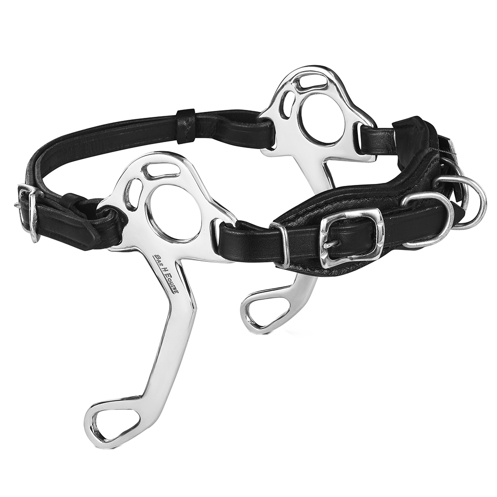 HA HILASON Pferd Hackamore Edelstahl mit Lederbezug - Bild 51 von 68