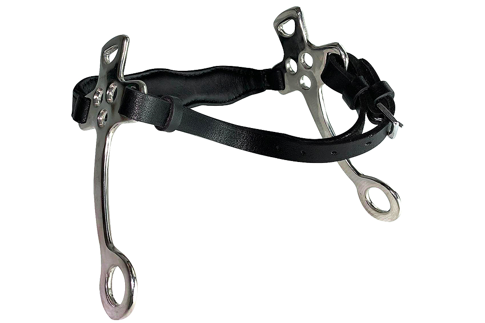 HA HILASON Pferd Hackamore Edelstahl mit Lederbezug - Bild 59 von 68