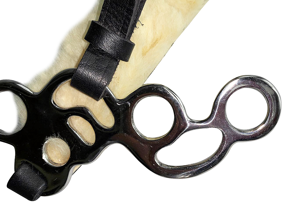 HA HILASON Pferd Hackamore Edelstahl mit Lederbezug - Bild 66 von 68